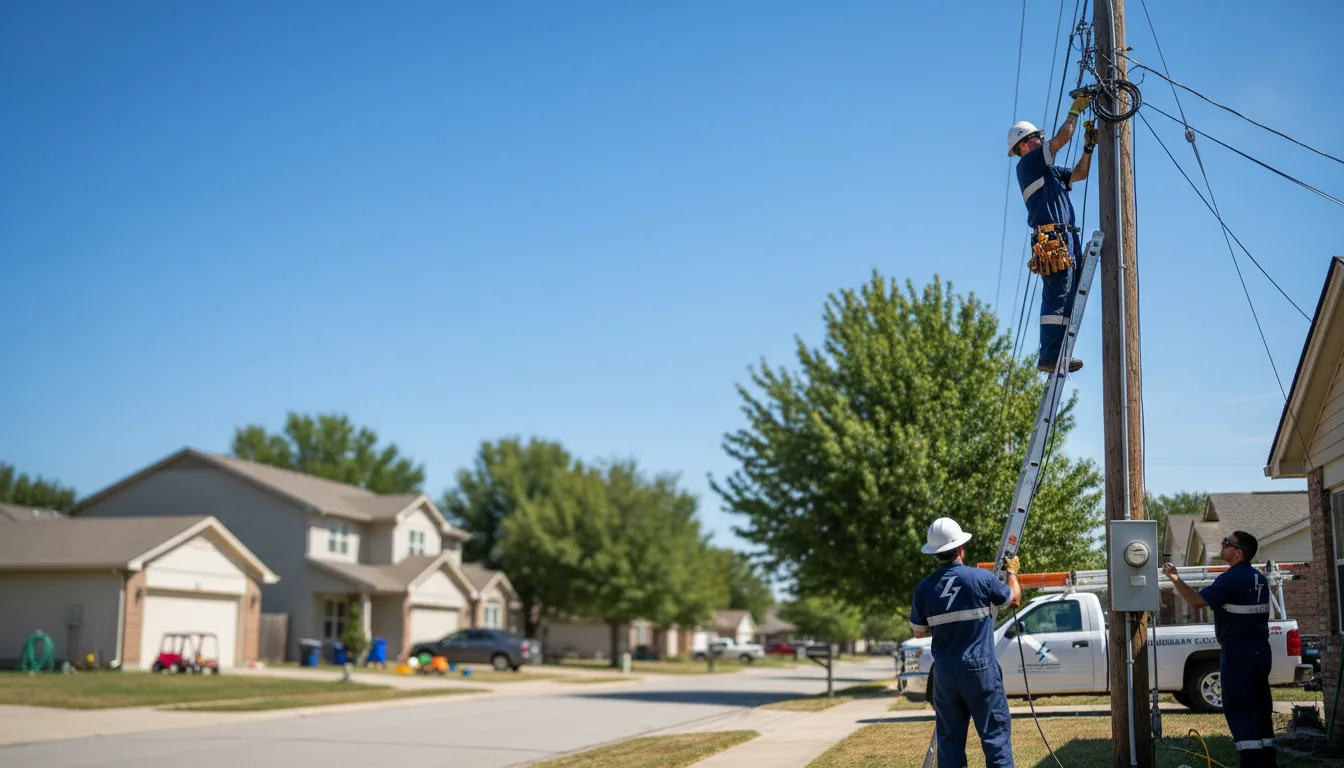 Residential electrician providing installation services in Romeo, MI